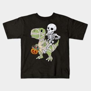 Halloween Shirts for Boys Men Dinosaur T rex Mummy Pumpkin Kids T-Shirt